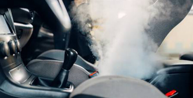 Sanitización del interior del auto